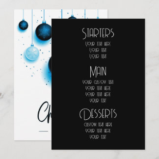 Maak Aangepaste Sieraden Kerst Menu's