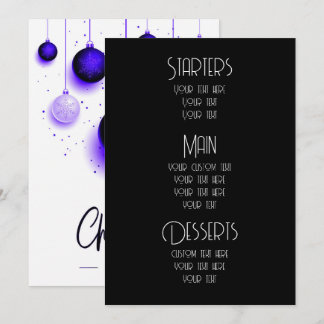 Maak Aangepaste Sieraden Kerst Menu's