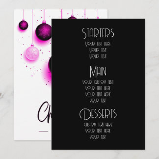 Maak Aangepaste Sieraden Kerst Menu's