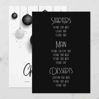 Maak Aangepaste Sieraden Kerst Menu's