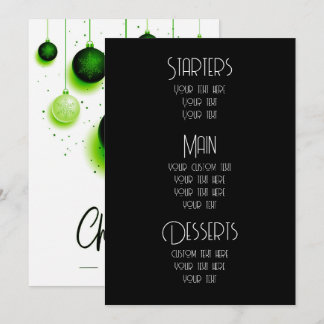 Maak Aangepaste Sieraden Kerst Menu's
