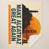 Maak Alcatraz weer geweldig grappig Sherpa Deken (Voorkant)