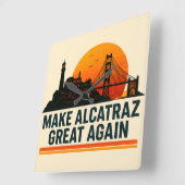 Maak Alcatraz weer geweldig grappig Vierkante Klok (Hoek)