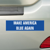 MAAK AMERICA BLAUW OPNIEUW BUMPERSTICKER (Op auto)