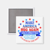 MAAK AMERICA HUG OPNIEUW | VACCINAAT MAGNEET (Voorkant / Achterkant)