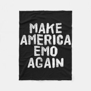 Maak Amerika Emo Opnieuw Grappig Goth Geschenk Ide Fleece Deken