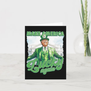 Maak Amerika Gelukkig Weer Trump St. Patrick's Day Kaart