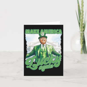 Maak Amerika Gelukkig Weer Trump St. Patrick's Day Kaart