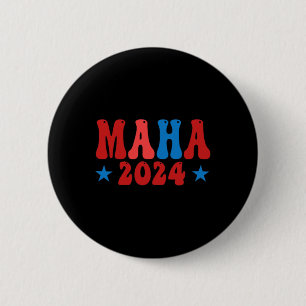 Maak Amerika Gezond Maha Pro-Trump 2024 Conservat Ronde Button 5,7 Cm