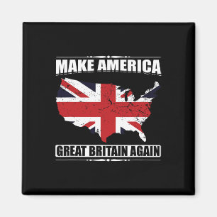 Maak Amerika Groot Brittannië Weer Amerika Kaart B Magneet