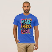 Maak Amerika Groot T-shirt vet patriottisch (Voorkant volledig)