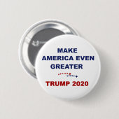 Maak Amerika nog tot Grotere Troef 2020 Ronde Button 5,7 Cm (Voorkant /achterkant)