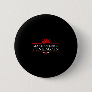 Maak Amerika Punk Opnieuw Anti Trump Rock Cadeau I Ronde Button 5,7 Cm