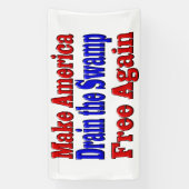 Maak Amerika vrij Draai aan het moerasblauwe moera Spandoek (Verticaal)