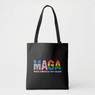 Maak Amerika weer gay Gay Pride 2025 LGBTQ+ Draagtas