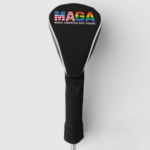 Maak Amerika weer gay Gay Pride 2025 LGBTQ+ Golfheadcover