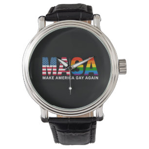 Maak Amerika weer gay Gay Pride 2025 LGBTQ+ Horloge