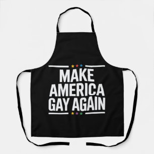Maak Amerika weer gay, grappige gay Pride-maand Schort