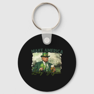 Maak Amerika weer gelukkig met Trump St Patrick Da Sleutelhanger
