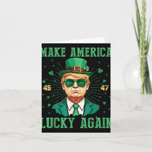 Maak Amerika weer gelukkig St. Patricks Day 2025 G Kaart
