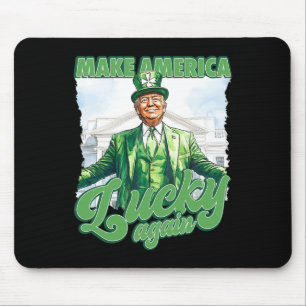 Maak Amerika weer gelukkig Trump St. Patrick's Day Muismat
