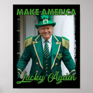 Maak Amerika weer gelukkig Trump Witte Huis Iers L Poster