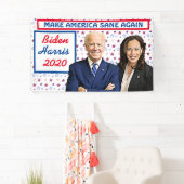 Maak Amerika weer gezond Biden en Harris 2020 Spandoek (Insitu)