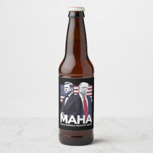 Maak Amerika weer gezond Bier Etiket