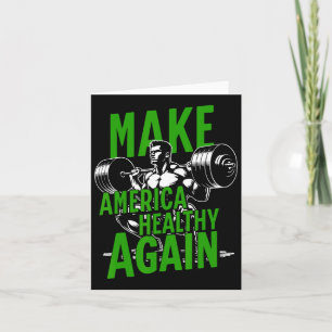 Maak Amerika Weer Gezond Gewichtheffen Gym Fitness Kaart