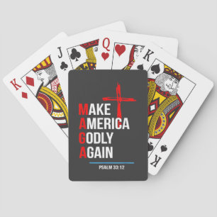 Maak Amerika weer godvruchtig Trump Inaguration Ma Pokerkaarten