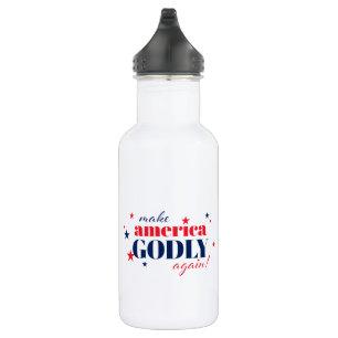 Maak Amerika weer godzijdank Patriottisch Water Fl Waterfles