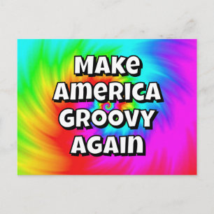 Maak Amerika weer groovy - Je kan de woorden veran Briefkaart