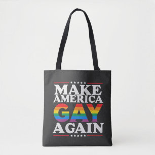 Maak Amerika weer homo LHBT Pride Month Draagtas