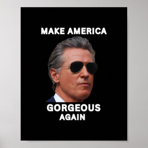 Maak Amerika Weer Mooi Gavin Newsom Trolling Poster