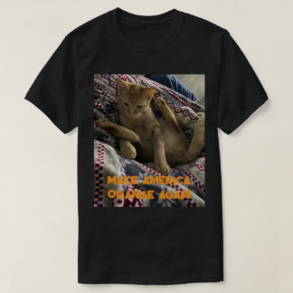 Maak Amerika weer Oranje (eerbetoon aan oranje kat T-shirt