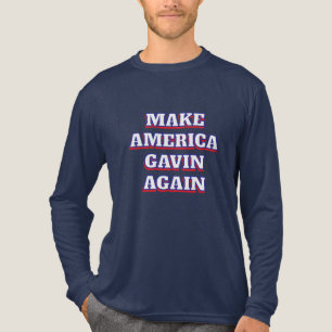 Maak Amerika weer terug Newsom politieke humor Tri-Blend Shirt