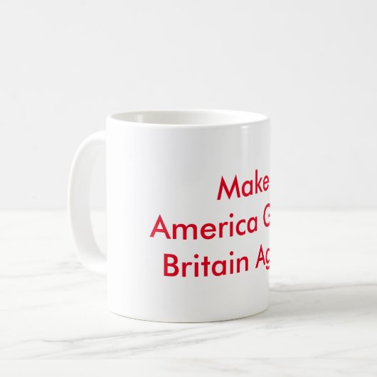 Maak Amerika weer tot Groot-Brittannië Koffee Mok  (Voorkant links)