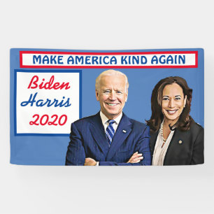 Maak Amerika weer vriendelijk Biden en Harris 2020 Spandoek