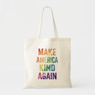 Maak Amerika weer vriendelijk regenboog LGBTQ Homo Tote Bag