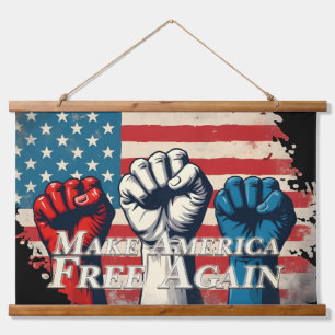 Maak Amerika weer vrij van kunstwerken Hangend Wandkleed