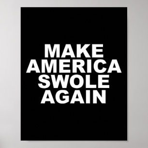 Maak Amerika Zwolle opnieuw grappig Bodybuilding L Poster
