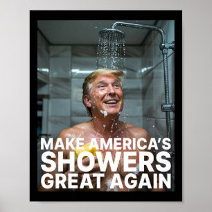 Maak Amerika's Douches Groot Again Trump Grappig Poster
