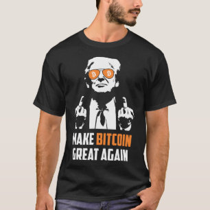 Maak Bitcoin weer geweldig Grappig Maga Pro Trump T-shirt
