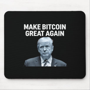 Maak Bitcoin weer geweldig leuk Trump Bitcoin Cryp Muismat