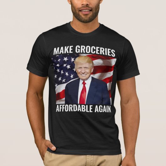 MAAK BOODSCHAPPEN WEER BETAALBAAR TRUMP T-SHIRTS (Voorkant)