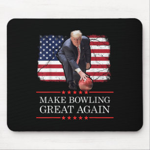 Maak bowling weer geweldig - Grappig Trump bowling Muismat