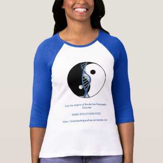 "Maak BPD Stigma-vrij!" Logo Baseball Jersey T-shirt