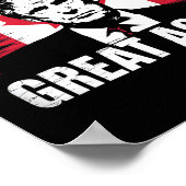 Maak Canada weer groot Grappig Trump Canadese vlag Poster (Hoek)