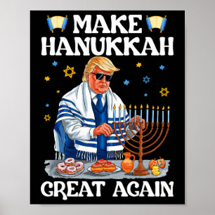 Maak Chanoeka weer geweldig Trump Joodse lelijke C Poster