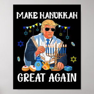 Maak Chanoeka weer groot Joods lelijk Chanoeka Zwe Poster
